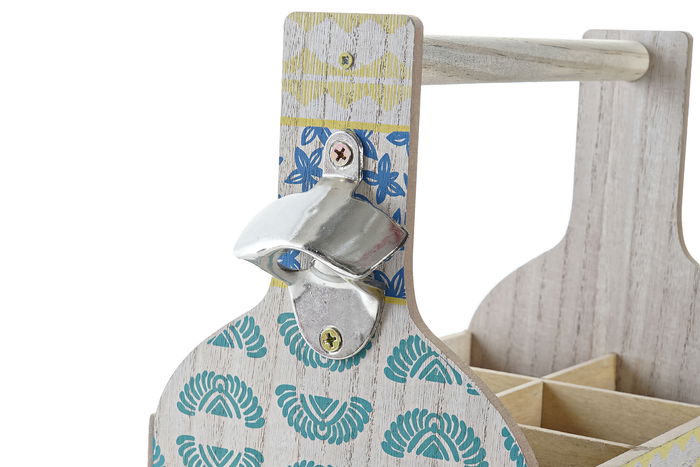 DKD Home Decor Portavasos Colonial Azul Turquesa 16.5 x 25 x 27 cm (2 Unidades)