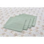 DKD Home Decor Set de 5 Manteles Vichy Sweet Verde en Algodón