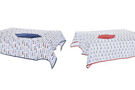 DKD Home Decor Set de 5 Manteles Costa Peces de Algodón, Surtido de 2