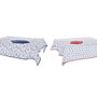 DKD Home Decor Set de 5 Manteles Costa Peces de Algodón, Surtido de 2