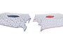 DKD Home Decor Set de 9 Manteles de Algodón Costa Peces 150x250x0,5 cm Surtido de 2