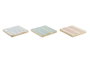 DKD Home Decor Set de 6 Posavasos de Bambú Africa Turquesa