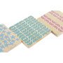 DKD Home Decor Set de 6 Posavasos de Bambú Africa Turquesa