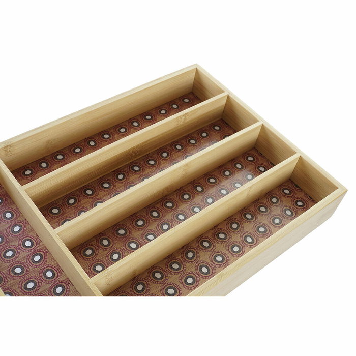 DKD Home Decor Cubertero de Bambú Africa Gres Surtido de 2 DKD Home Decor Cubertero de Bambú Africa Gres Surtido de 2