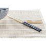 DKD Home Decor Sushi Set 16 piezas en gres y bambú negro y natural