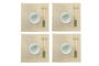 DKD Home Decor Sushi Oriental Set 16 Piezas Bambú Gres Verde Blanco 14.5 x 14.5 x 31 cm