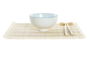 DKD Home Decor Set 16 Piezas Sushi Azul Blanco Gres Bambú 14.5 x 14.5 x 31 cm Apto Microondas y Lavavajillas