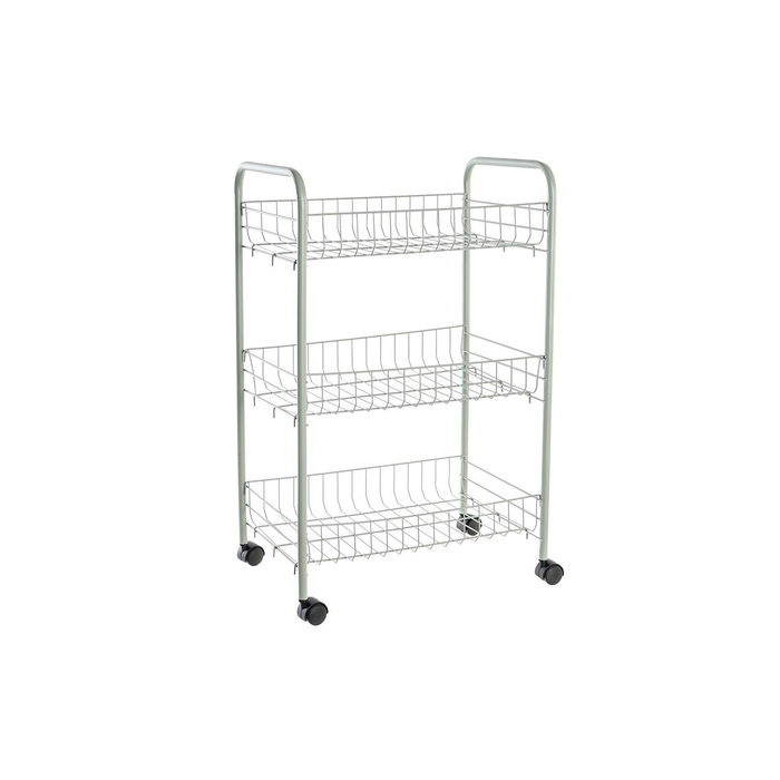 DKD Home Decor Frutero de Metal con 3 Cestas Verde Menta