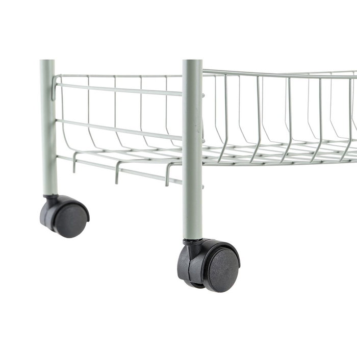 DKD Home Decor Frutero de Metal con 3 Cestas Verde Menta