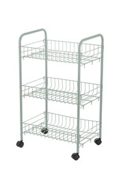 DKD Home Decor Frutero de Metal con 3 Cestas Verde Menta