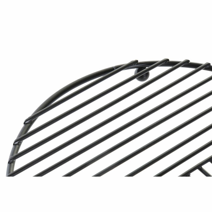 DKD Home Decor Salvamantel de Metal Negro 20x20x1,5 cm