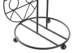 DKD Home Decor Portarrollos Cottage Negro 15.5 x 15.5 x 39.5 cm