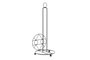 DKD Home Decor Portarrollos Metálico Geométrico Negro