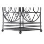 DKD Home Decor Cubertero de Metal Geométrico Negro