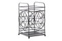 DKD Home Decor Cubertero de Metal Geométrico Negro