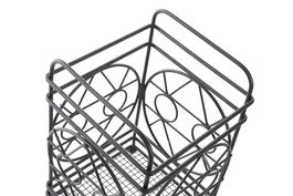 DKD Home Decor Cubertero Cottage Negro Metal 12 x 12 x 20 cm