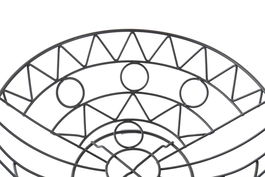 DKD Home Decor Frutero Negro Cottage 28 x 10 x 28 cm Metal