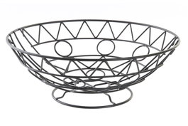 DKD Home Decor Frutero Negro Cottage 28 x 10 x 28 cm Metal