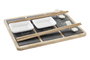 DKD Home Decor Sushi Set 7 Bambú y Pizarra Natural