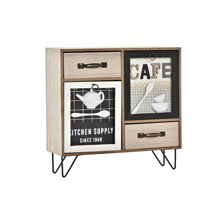 DKD Home Decor Cajonera Verde Menta y Marrón 10 x 29 x 30 cm DKD Home Decor Cajonera Verde Menta y Marrón 10 x 29 x 30 cm