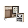 DKD Home Decor Cajonera Verde Menta y Marrón 10 x 29 x 30 cm