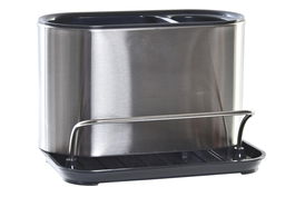 DKD Home Decor Organizador Plateado Negro ABS 18 x 12.3 x 12 cm