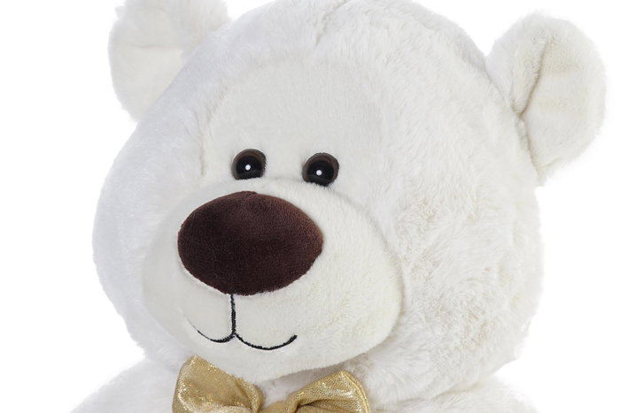Peluche Kids DKD Home Decor Blanco Dorado 25 x 30 x 25 cm