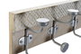 DKD Home Decor Perchero de Pared Vintage Natural Dorado Mango Metal 46 x 10 x 15 cm