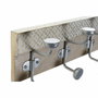 DKD Home Decor Perchero de Pared de Mango y Metal Decapé Natural