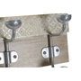 DKD Home Decor Perchero de Pared de Mango y Metal Decapé Natural
