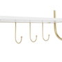 DKD Home Decor Perchero de Pared Metal y MDF Dorado