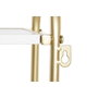 DKD Home Decor Perchero de Pared Metal y MDF Dorado
