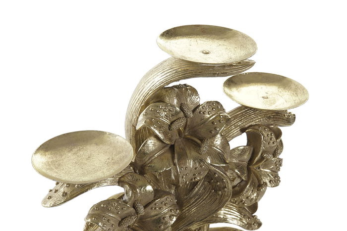 DKD Home Decor Portavela Glam Dorado 12 x 23 x 26 cm