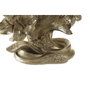 DKD Home Decor Portavelas de Resina Flor Dorado 26x12x23 cm
