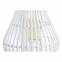 DKD Home Decor Portavelas de Bambú y Cristal Blanco 29x29x34 cm