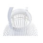 DKD Home Decor Portavelas de Bambú y Cristal Blanco 29x29x34 cm