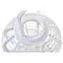DKD Home Decor Portavelas de Bambú y Cristal Blanco 35x35x29 cm