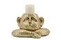DKD Home Decor Portavelas Resina Dorado 15 x 12 x 21 cm Moderno