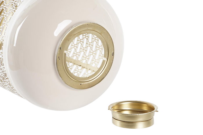 DKD Home Decor Portavelas Rosa y Azul de Aluminio 24 x 60 x 24 cm (2 Unidades)