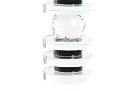 DKD Home Decor Portavelas Moderno Negro Cristal 6x6x16 cm