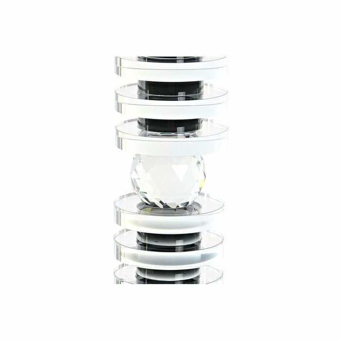 DKD Home Decor Portavelas de Cristal Negro y Transparente 6x6x28 cm DKD Home Decor Portavelas de Cristal Negro y Transparente 6x6x28 cm