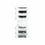 DKD Home Decor Portavelas de Cristal Negro y Transparente 6x6x28 cm