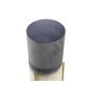 DKD Home Decor Portavelas de Cristal y Metal con Acabado Desgastado