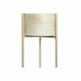 DKD Home Decor Portavelas de Cristal y Metal con Acabado Desgastado