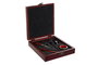 DKD Home Decor Set de 5 piezas Vino Winery, Inox y MDF, Marrón Oscuro y Plateado, 19 x 5 x 16.5 cm