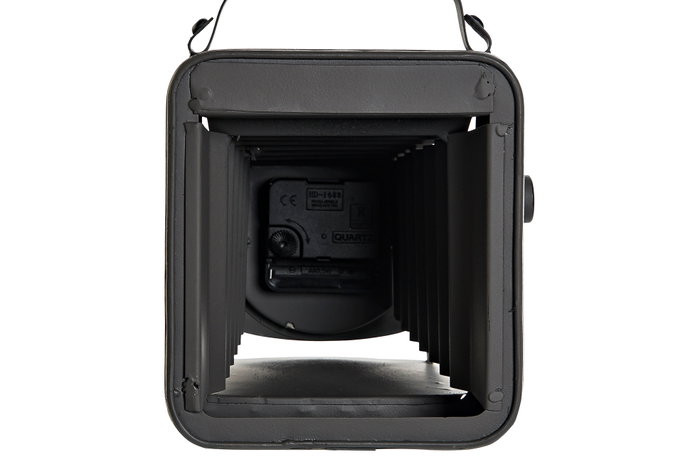 DKD Home Decor Reloj de sobremesa de hierro diseño cámara surtido