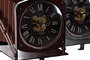 DKD Home Decor Reloj de sobremesa de hierro diseño cámara surtido