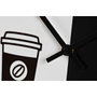 DKD Home Decor Reloj de Pared de Metal Negro 60x60 cm AM/PM