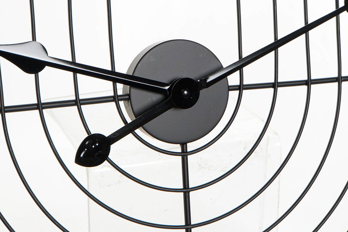 DKD Home Decor Reloj de Pared Moderno Negro Dorado 3 x 60 x 60 cm (2 Unidades)