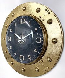 DKD Home Decor Set de 2 Relojes de Pared de Hierro y Cristal Surtidos